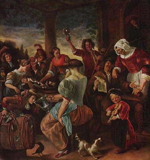 Katzenfamilie, Jan Steen